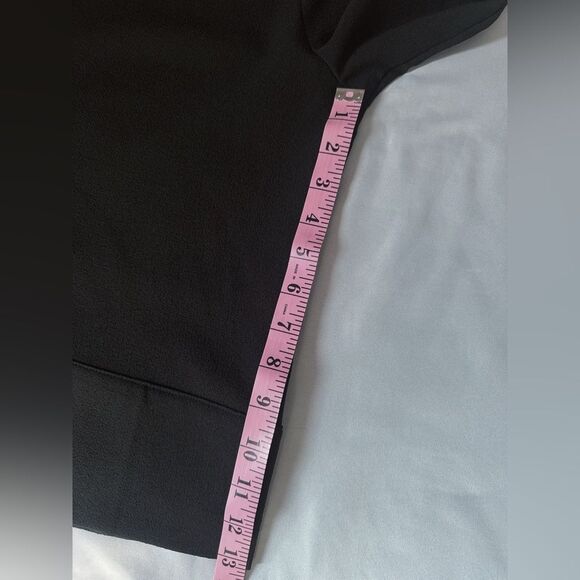 Ganni half button up black blouse with hidden buttons size M - Picture 8 of 12